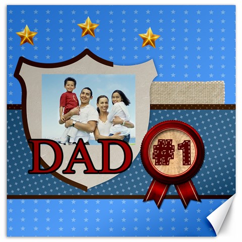 Father By Dad 11.4 x11.56  Canvas - 1