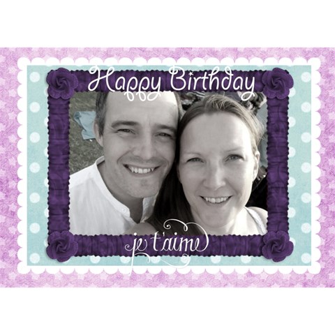 J taime Happy Birthday Card By Claire Mcallen Front