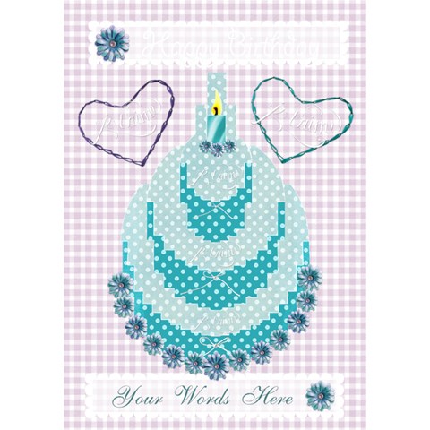 J taime Happy Birthday 3d Card In Aqua By Claire Mcallen Inside