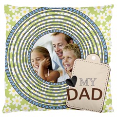 father - Large Cushion Case (One Side) father - Large Cushion Case (One Side)
