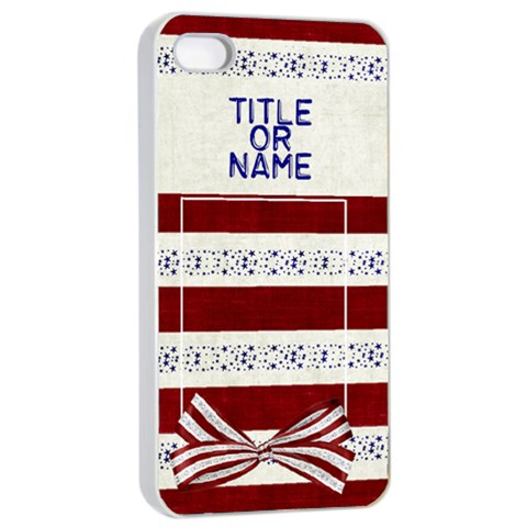 Star Spangled Iphone 4/4s Case By Bitsoscrap Front