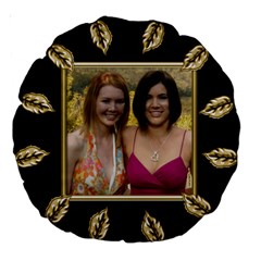 Black and Gold 18 Premium Round Cushion - Large 18 Premium Round Cushion Black and Gold 18 Premium Round Cushion - Large 18 Premium Round Cushion