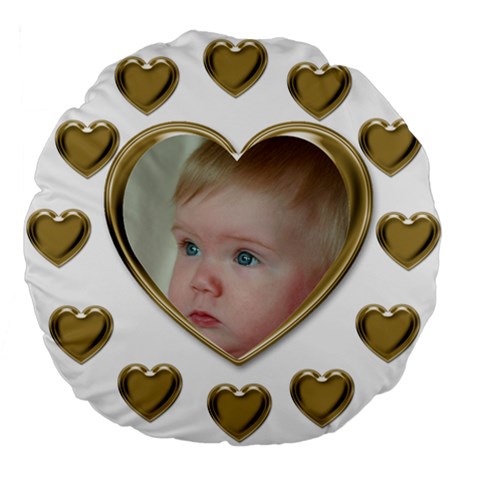Hearts 18  Premium Round Cushion By Deborah Back