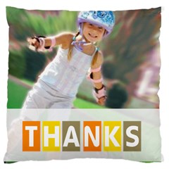 thank - Large Cushion Case (Two Sides)