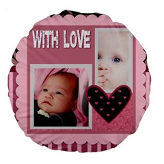 love - Large 18  Premium Round Cushion 