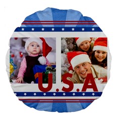 usa - Large 18  Premium Round Cushion 