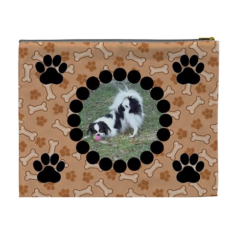 Doggie Xl Cosmetic Bag By Joy Johns Back