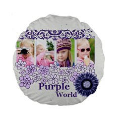 flower kids - Standard 15 Premium Round Cushion flower kids - Standard 15 Premium Round Cushion