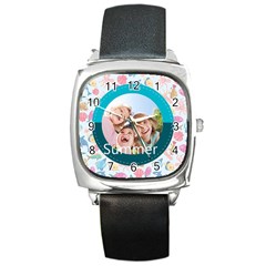 summer - Square Metal Watch