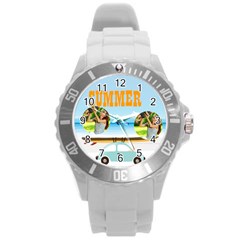 summer - Round Plastic Sport Watch (L)