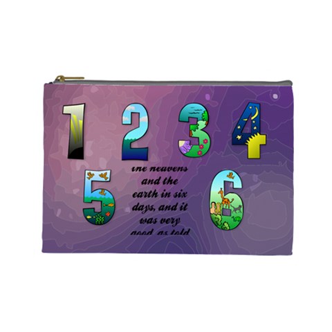 The Creation Story Large Cosmetic Bag By Joy Johns Front