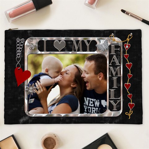 Love Family Xxl Cosmetic Bag By Lil Front