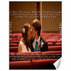 Wedding Canvas - Canvas 12  x 16 