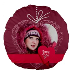 love - Large 18  Premium Round Cushion 