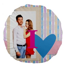 love - Large 18  Premium Round Cushion 