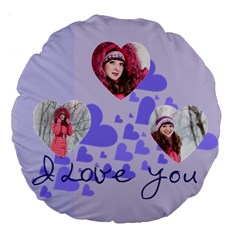 love - Large 18  Premium Round Cushion 