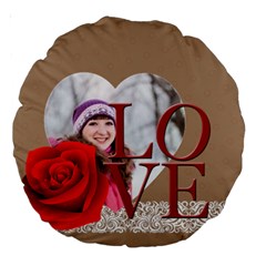 love - Large 18  Premium Round Cushion 