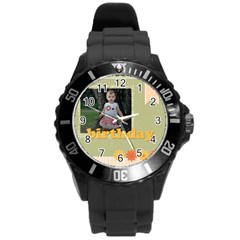 family - Round Plastic Sport Watch (L)