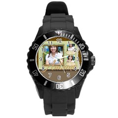 family - Round Plastic Sport Watch (L)