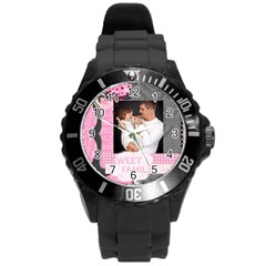 family - Round Plastic Sport Watch (L)