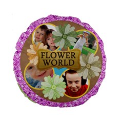 flower - Standard 15  Premium Round Cushion 