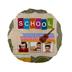 back to school - Standard 15  Premium Round Cushion 