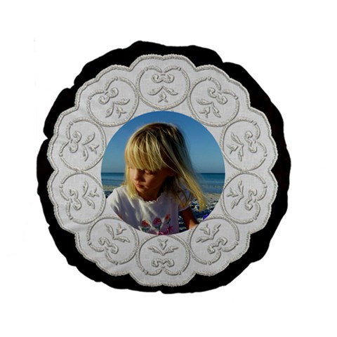 Chocolate And Lace 15  Premium Round Cushion By Deborah Front