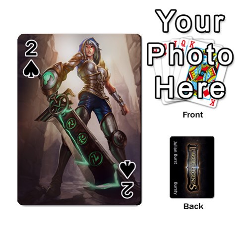 Lol Front/back Cards By Max Curtis Front - Spade2