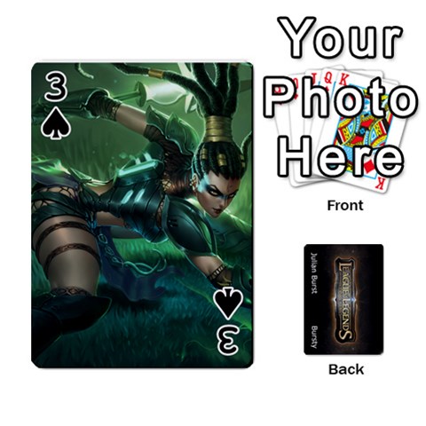Lol Front/back Cards By Max Curtis Front - Spade3
