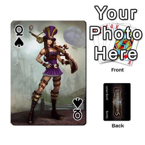 Queen Lol Front/back Cards By Max Curtis Front - SpadeQ