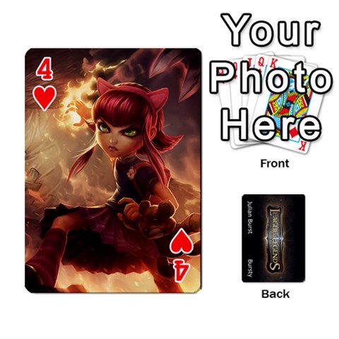 Lol Front/back Cards By Max Curtis Front - Heart4