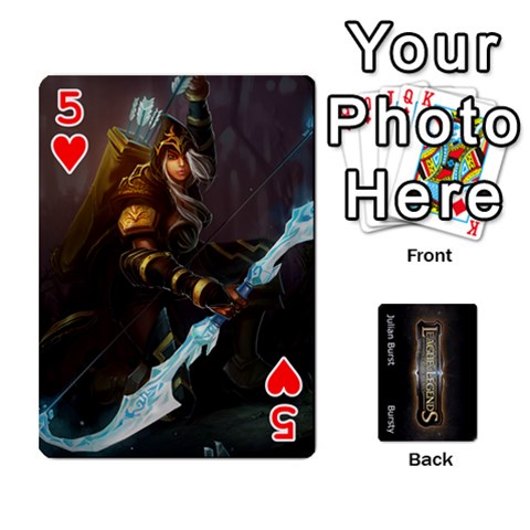 Lol Front/back Cards By Julian B Front - Heart5