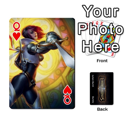 Queen Lol Front/back Cards By Max Curtis Front - HeartQ