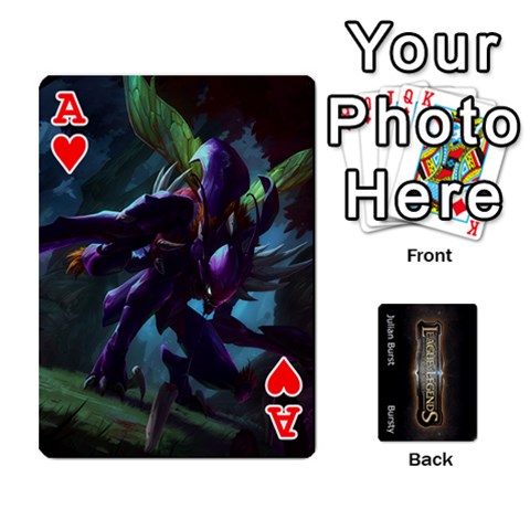Ace Lol Front/back Cards By Max Curtis Front - HeartA