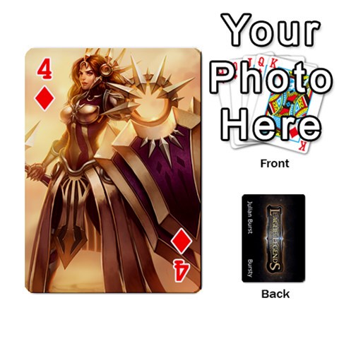 Lol Front/back Cards By Max Curtis Front - Diamond4