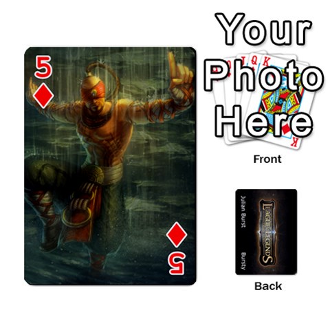 Lol Front/back Cards By Max Curtis Front - Diamond5