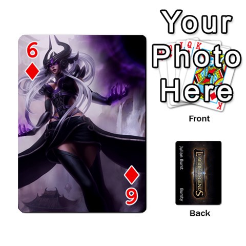 Lol Front/back Cards By Max Curtis Front - Diamond6