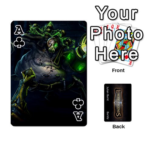 Ace Lol Front/back Cards By Julian B Front - ClubA