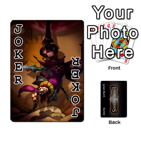 Lol Front/back Cards By Max Curtis Front - Joker1