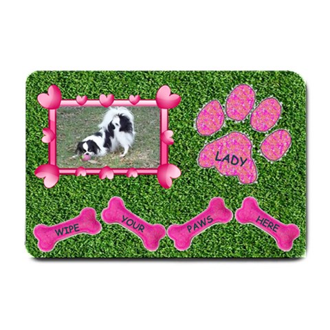 Lady Dog Small Door Mat By Joy Johns 24 x16  Door Mat