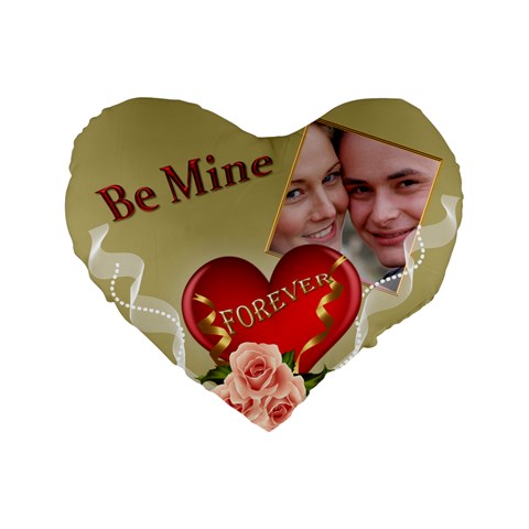 Be Mine 16  Heart Shape Cushion By Deborah Front
