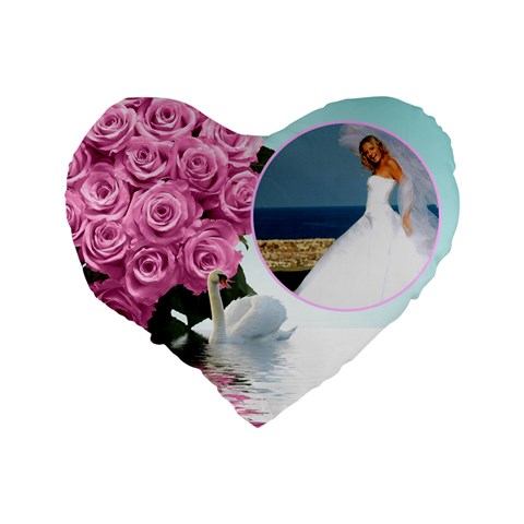 My Wedding 16  Heart Shape Cushion By Deborah Back