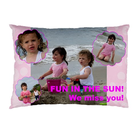 Fun In The Sun Pillowcase By Chavy Unger 26.62 x18.9  Pillow Case