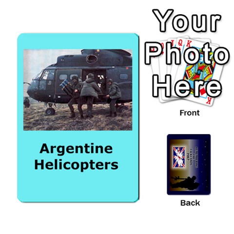 Tfl Iabsm Falklands Deck Argentine By Joe Collins Front - Diamond9