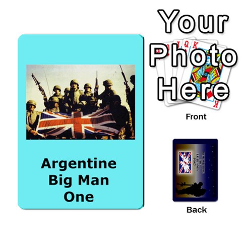 Queen Tfl Iabsm Falklands Deck Argentine By Joe Collins Front - DiamondQ