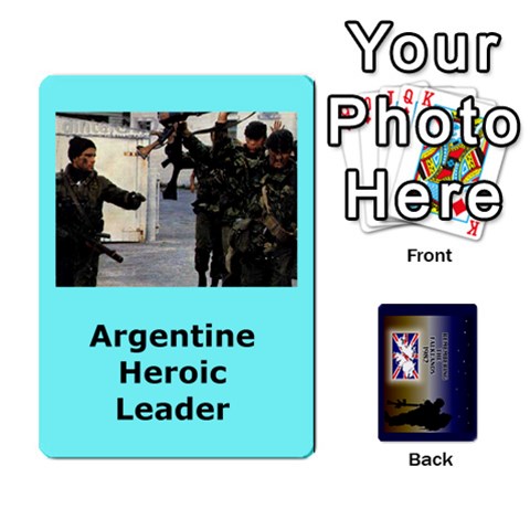 Tfl Iabsm Falklands Deck Argentine By Joe Collins Front - Spade8