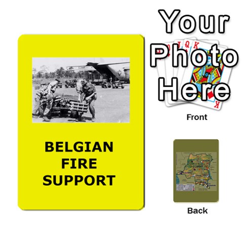 Ace Tfl Bmaso Congo Deck Belgians, Un, And Simbas By Joe Collins Front - HeartA