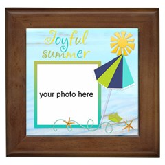 Joyful Summer Framed Tile