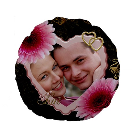 Love 15  Premium Round Cushion By Deborah Front