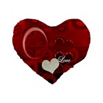 I Heart You Red Love 16  heart cushion - Standard 16  Premium Heart Shape Cushion 